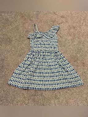 Carter's Kids Blue One-Shoulder Patterned Sundress